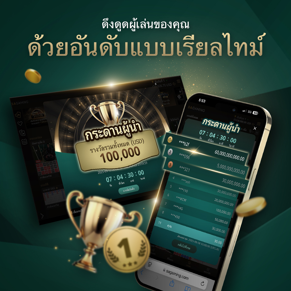 กระดานผู้นำพร้อมใช้งานแล้ว!